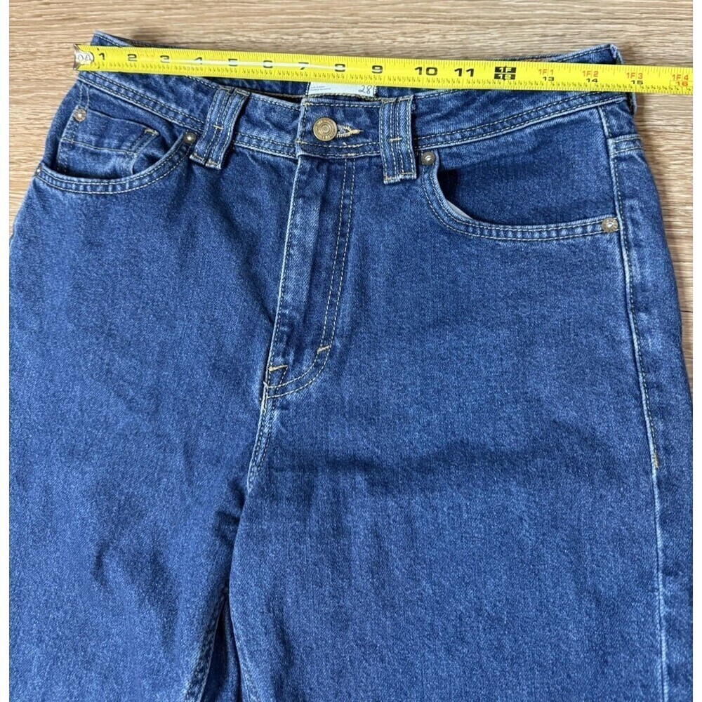 We The Free Jeans Womens 28 Dark Indigo Curvy High Rise Vintage cut Free People - Picture 5 of 13